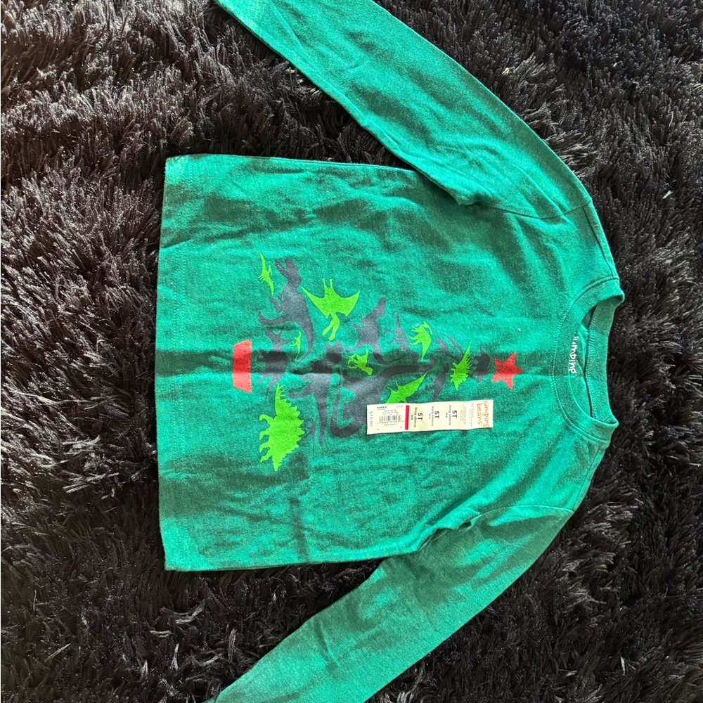Kids Christmas Dinosaur Shirt